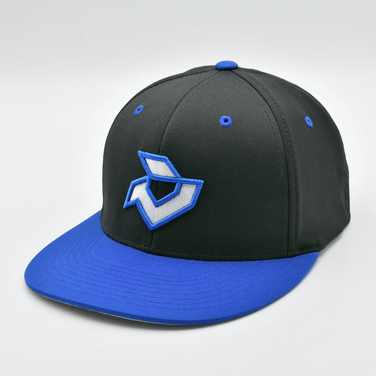 DeMarini Black/Royal Blue Performance Flexfit