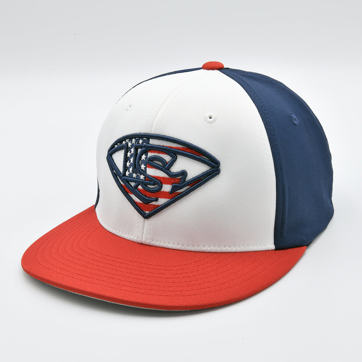 Louisville Slugger USA Performance Flexfit - White/Red/Navy Blue