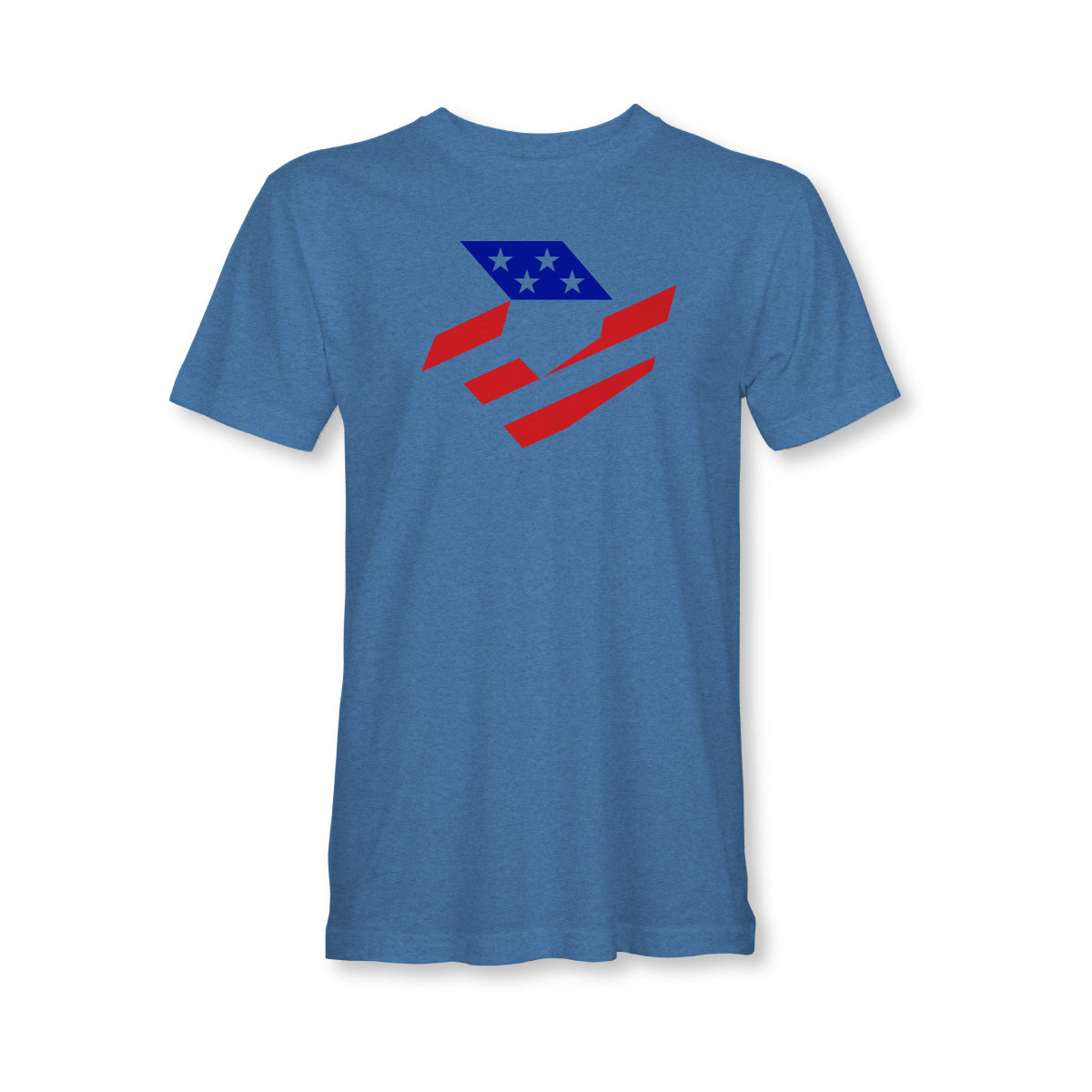 DeMarini Stars & Stripes Tri-Blend T Shirt - Light Blue